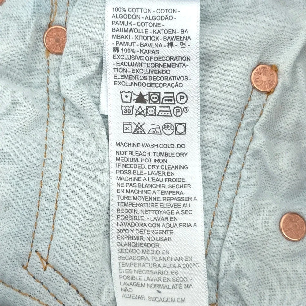 Levi's Mens Jeans 501 Original Fit 30x32 Blue Medium Wash Denim Classic‎ Rugged